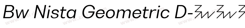 Bw Nista Geometric D字体转换